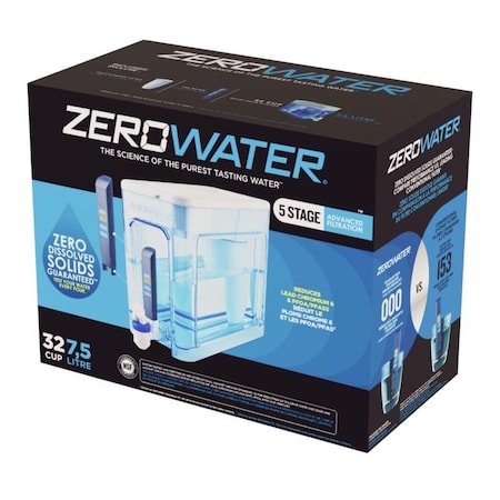 Zerowater ZeroWater Ready-Read 32 cups Blue/White Water Filtration Dispenser ZD-032-RR